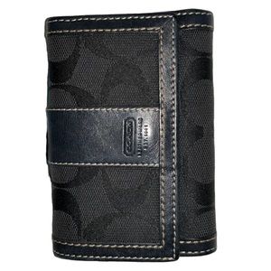 Coach Monogrammed Wallet - Black